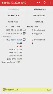 Time Recording Pro screenshot 1