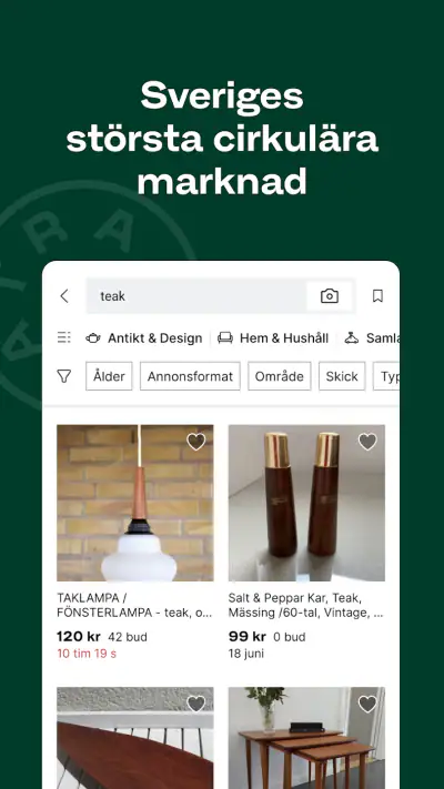 Tradera – köp & sälj begagnat screenshot 1