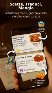 Traduttore Menù AI: MenuGuide screenshot 1