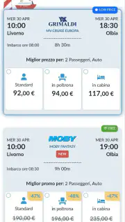 Traghettilines App screenshot 2