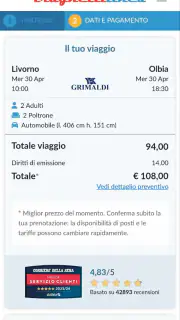 Traghettilines App screenshot 3