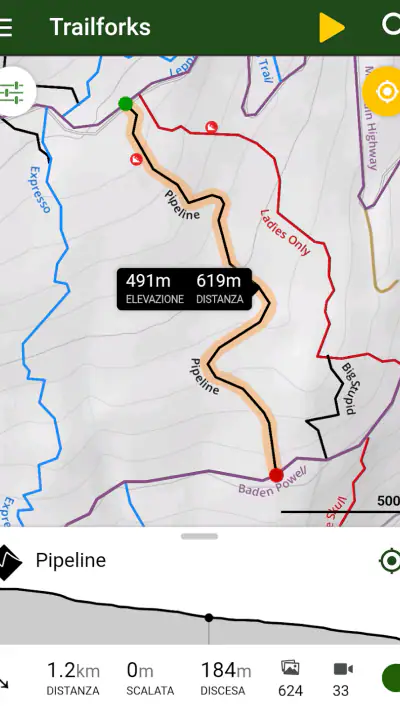 Trailforks screenshot 1
