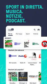 TuneIn Radio: sport e musica screenshot 1
