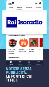 TuneIn Radio: sport e musica screenshot 2