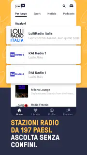 TuneIn Radio: sport e musica screenshot 4