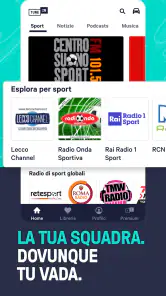 TuneIn Radio: sport e musica screenshot 6