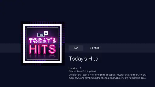 TuneIn Radio: sport e musica screenshot 8