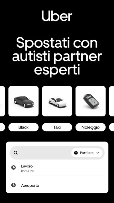 Uber - Viaggia in Italia screenshot 1
