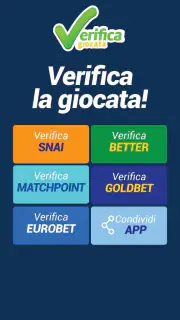 Verifica Giocata - Scommesse screenshot 6