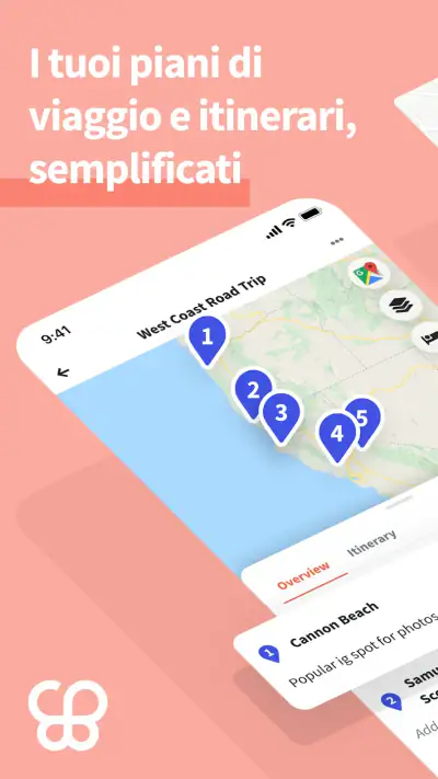 Wanderlog Viaggia Itinerario screenshot 1