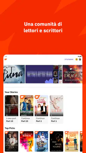 Wattpad: Leggi e Scrivi Storie screenshot