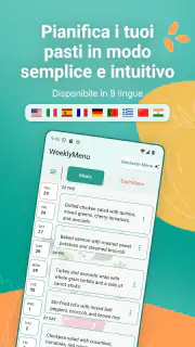 Weekly Menu - Pianifica Pasti screenshot 1