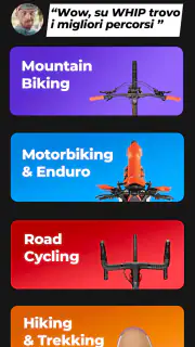 WHIP LIVE Moto, Bici, Trekking screenshot 1