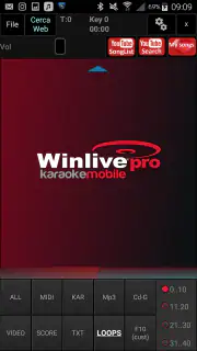 Winlive Pro Karaoke Mobile 2.0 screenshot 1