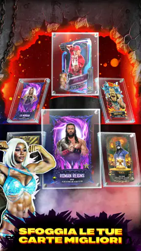 WWE SuperCard - Carte da gioco screenshot