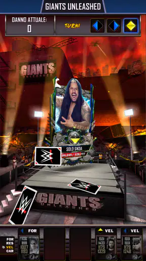 WWE SuperCard - Carte da gioco screenshot