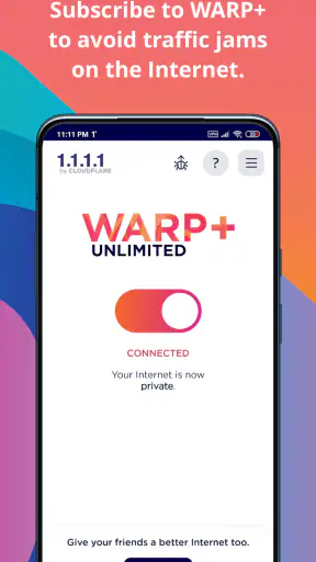1.1.1.1 + WARP: Safer Internet screenshot