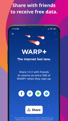 1.1.1.1 + WARP: Safer Internet screenshot