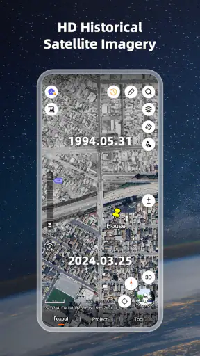 3D地図地球-衛星マップ-路線図計画 screenshot