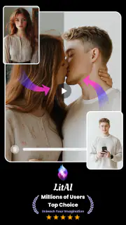 AIキス動画＆AIハグ動画 -LitAI screenshot 1