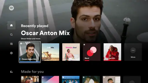 Android TV用Spotifyミュージック screenshot