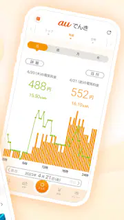 auでんき　電気が見える！電気の使いすぎもお知らせ！ screenshot 2