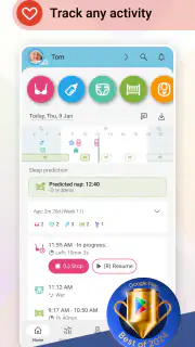 Baby Daybook - 授乳ノート。育児記録 screenshot 1