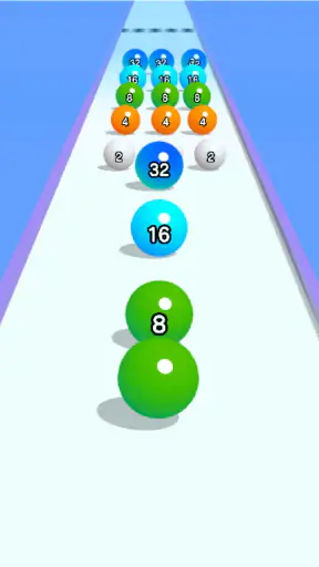 Ball Run 2048: ボール巨大化ランゲーム screenshot