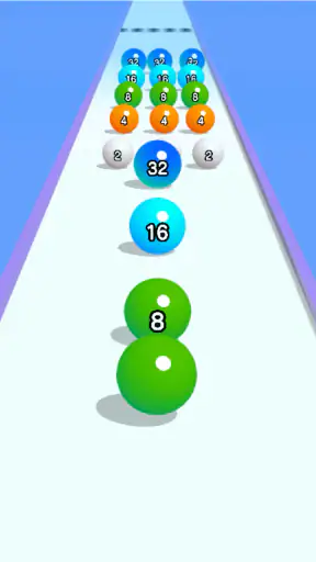 Ball Run 2048: ボール巨大化ランゲーム screenshot