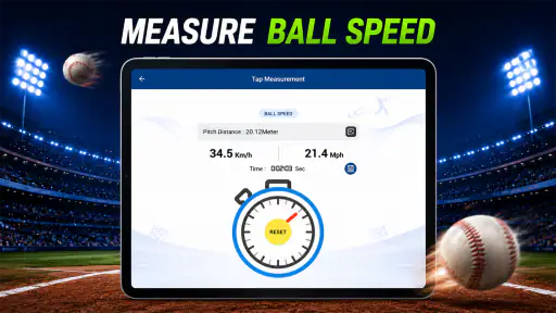 Baseball Pitch Speed Radar Gun screenshot 7