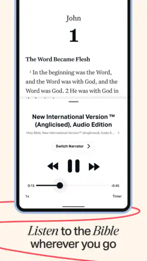 Holy Bible Offline NIV KJV App screenshot
