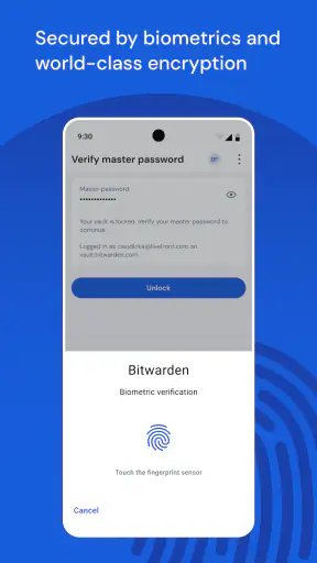 Bitwarden パスワードマネージャー screenshot