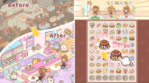 Cat Garden Merge screenshot 6