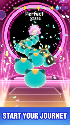 Cat Hop: ピアノ音楽ゲーム screenshot
