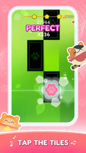 Cat Piano Tiles: 音楽ゲーム ボールゲーム screenshot