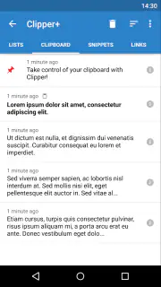 Clipper+: Clipboard Manager screenshot 1
