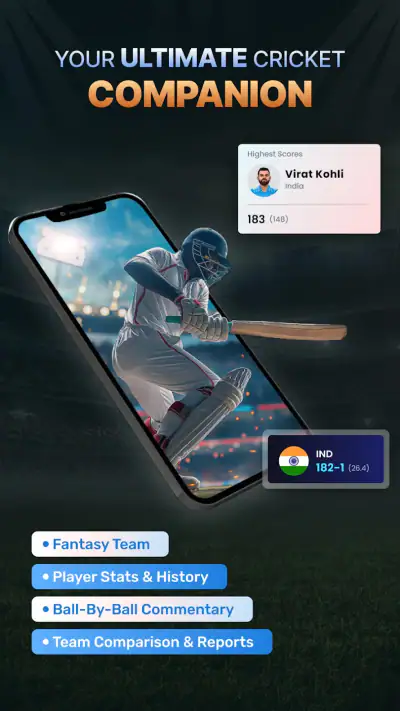 Cricket LineX: Fast Live score screenshot 1