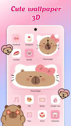 Cute theme かわいい美的壁紙テーマウィジェット screenshot