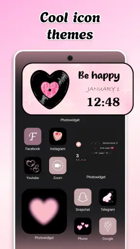 Cute theme かわいい美的壁紙テーマウィジェット screenshot