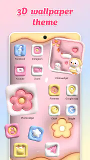 Cute theme かわいい美的壁紙テーマウィジェット screenshot 8