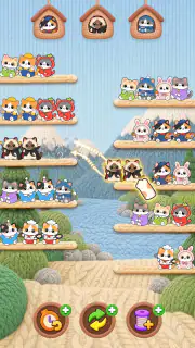 Cutie Sort: 猫 ソート 猫 色 並べ替え screenshot 4