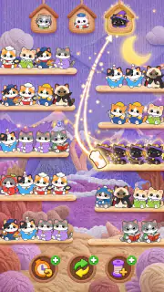 Cutie Sort: 猫 ソート 猫 色 並べ替え screenshot 5