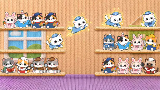 Cutie Sort: 猫 ソート 猫 色 並べ替え screenshot 7