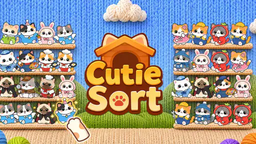 Cutie Sort: 猫 ソート 猫 色 並べ替え screenshot 8