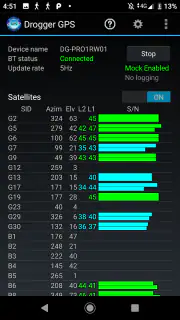 Drogger GPS screenshot 2