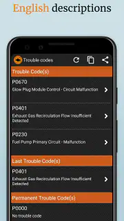 EOBD Facile - OBD2 Car Scanner screenshot 5