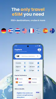 eSIM +Travel Data :GigSky screenshot 1