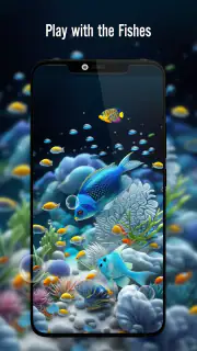 Fish On Screen 3D Wallpaper screenshot 2