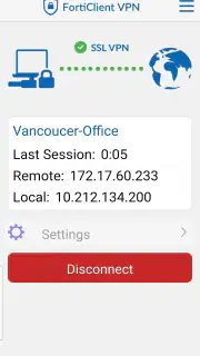FortiClient VPN screenshot 3