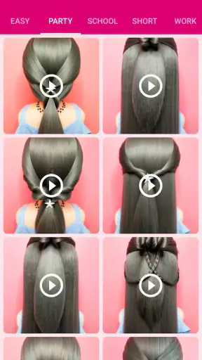 Girls Hairstyle Step By Step screenshot